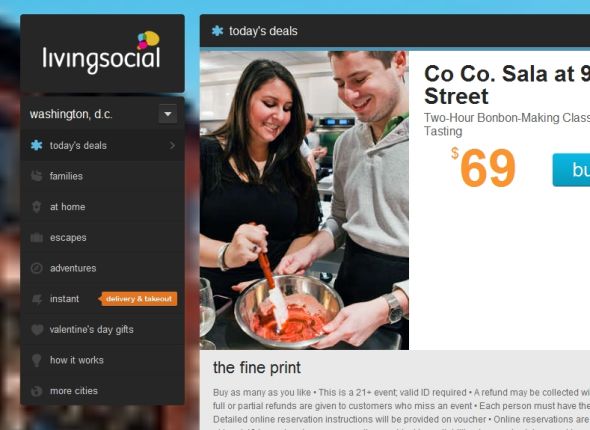 LivingSocial是團(tuán)購巨頭Groupon的最大競爭對手 LivingSocial是團(tuán)購巨頭Groupon的最大競爭對手
